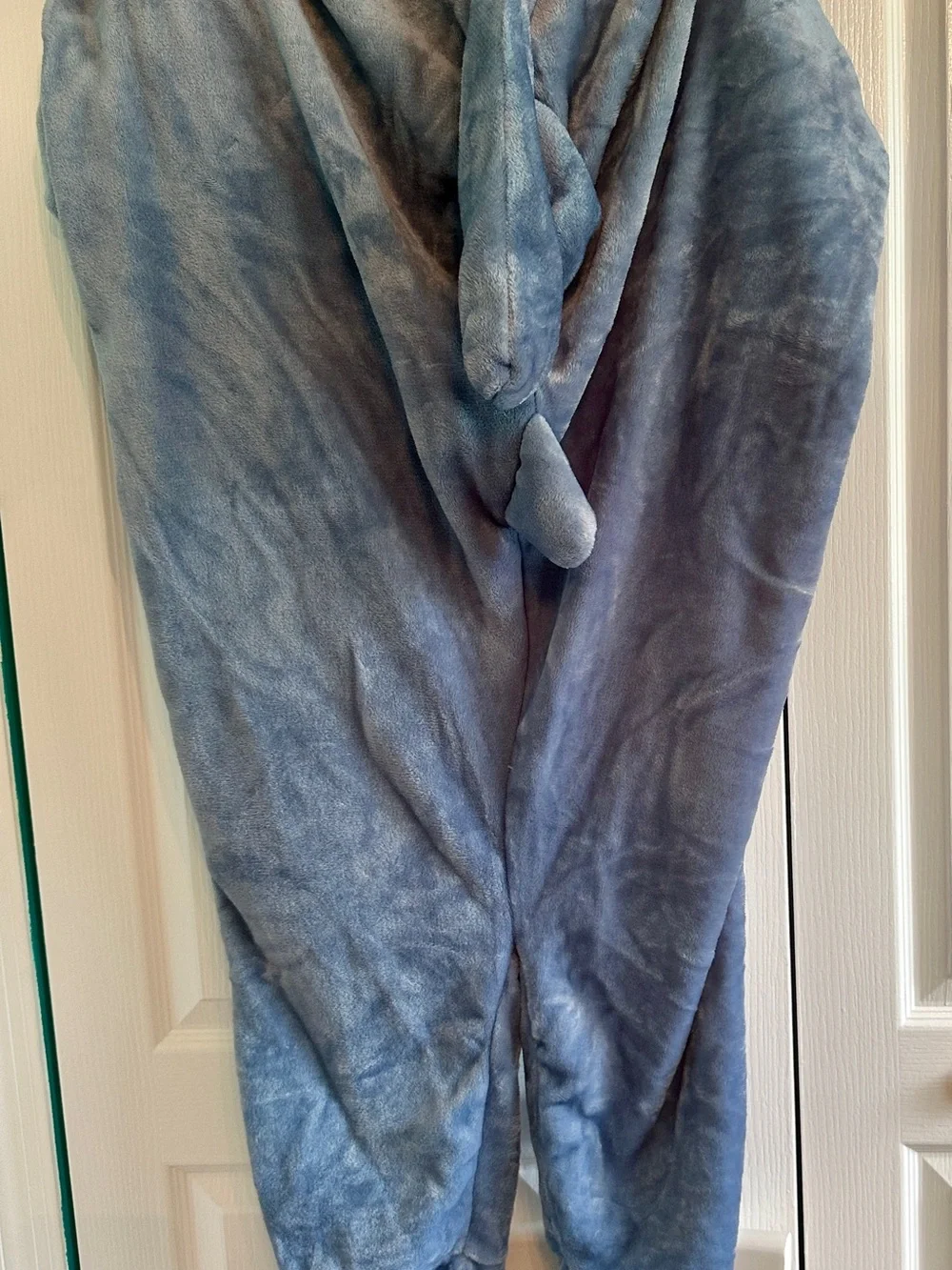 Brand New, Never Used Plush Shark Hooded Blanket - Blue & White
